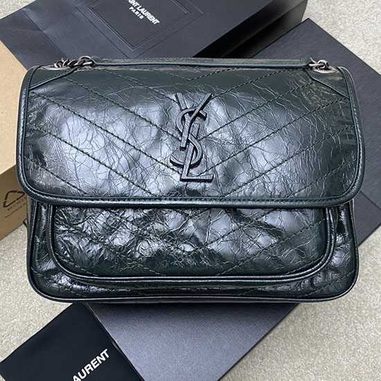 Saint Laurent Medium Niki Bag Dark Green 633158