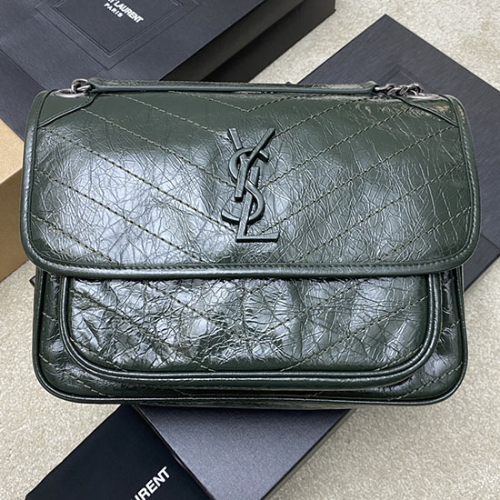 Saint Laurent Medium Niki Bag Green 633158