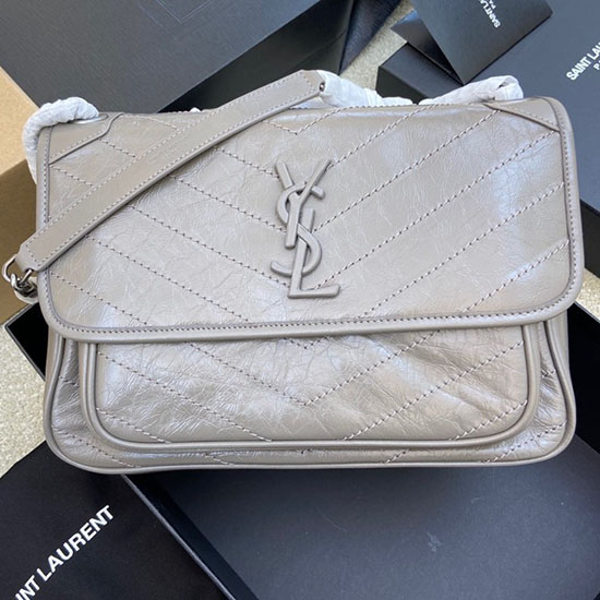 Saint Laurent Medium Niki Bag Grey 633158