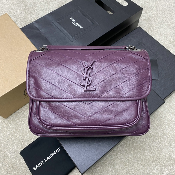 Saint Laurent Medium Niki Bag Purple 633158