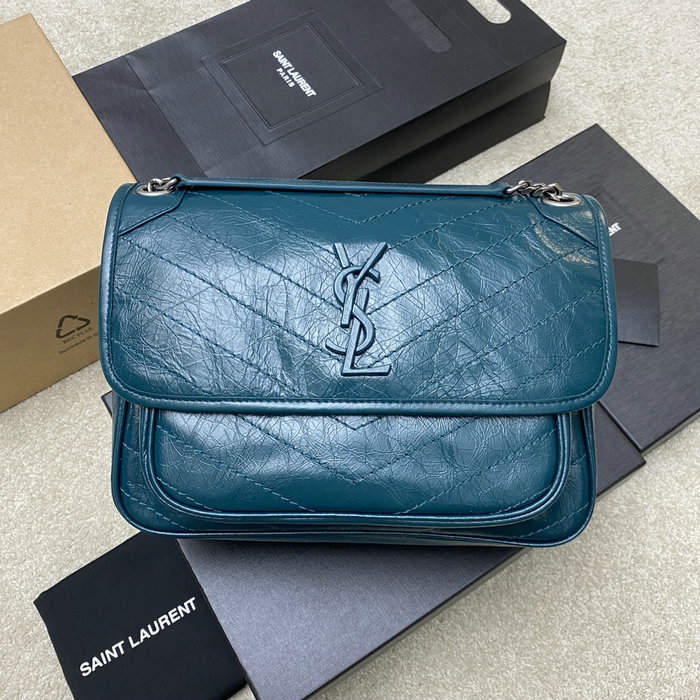 Saint Laurent Medium Niki Bag Turquoise 633158