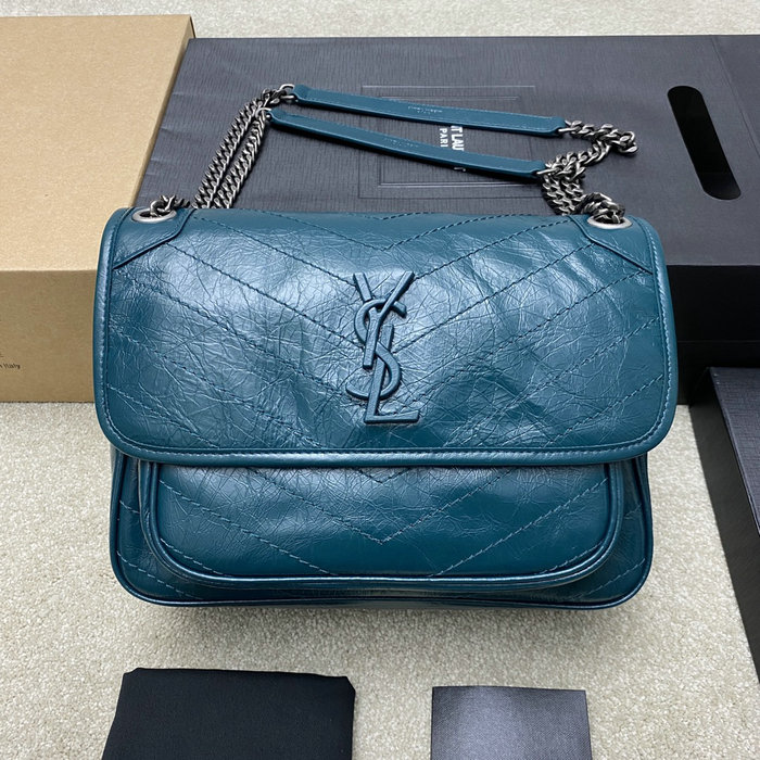 Saint Laurent Medium Niki Bag Turquoise 633158