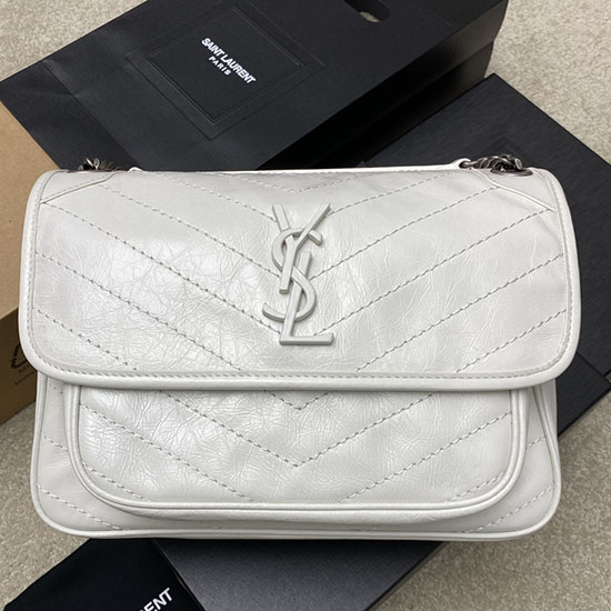 Saint Laurent Medium Niki Bag White 633158