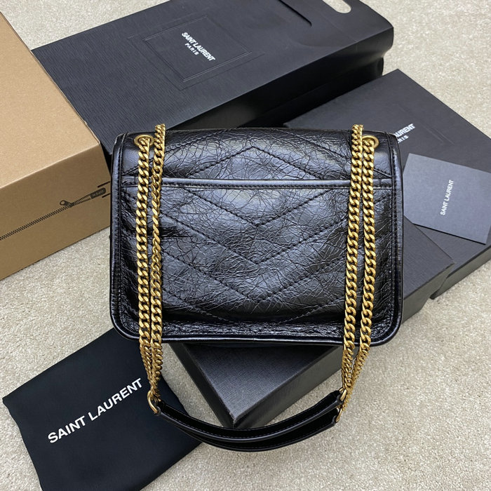 Saint Laurent Small Niki Bag Black with Gold 498892