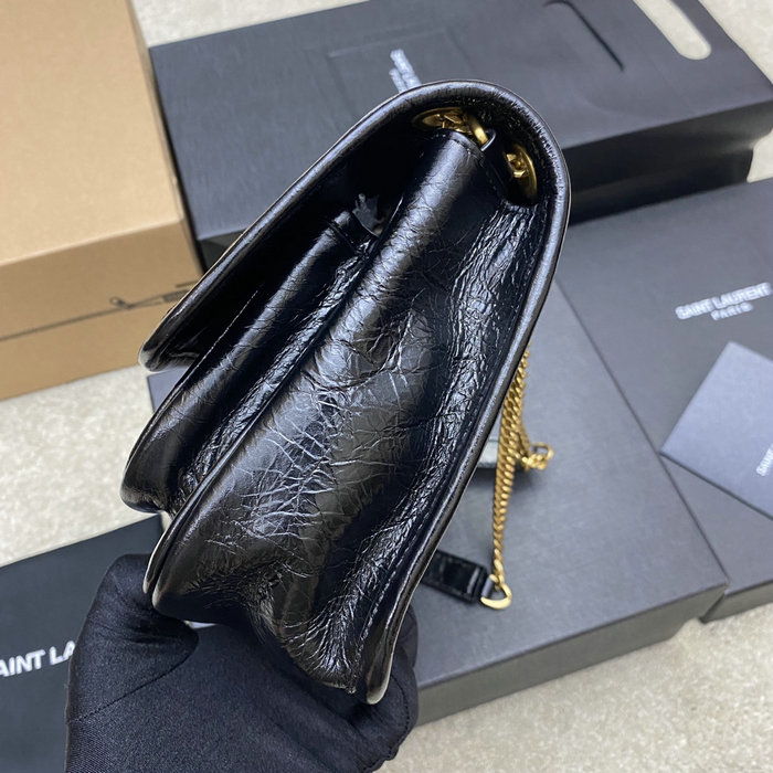 Saint Laurent Small Niki Bag Black with Gold 498892