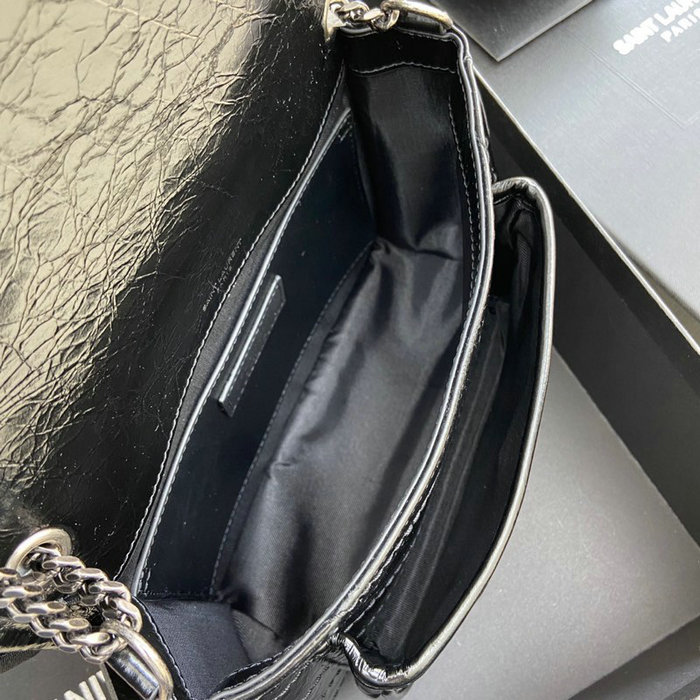 Saint Laurent Small Niki Bag Black with Silver 498892