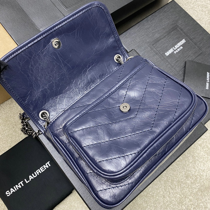 Saint Laurent Small Niki Bag Blue 498892