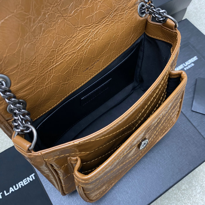 Saint Laurent Small Niki Bag Brown 498892