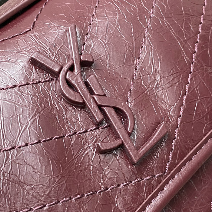 Saint Laurent Small Niki Bag Burgundy 498892