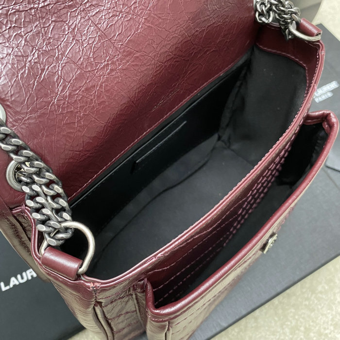 Saint Laurent Small Niki Bag Burgundy 498892