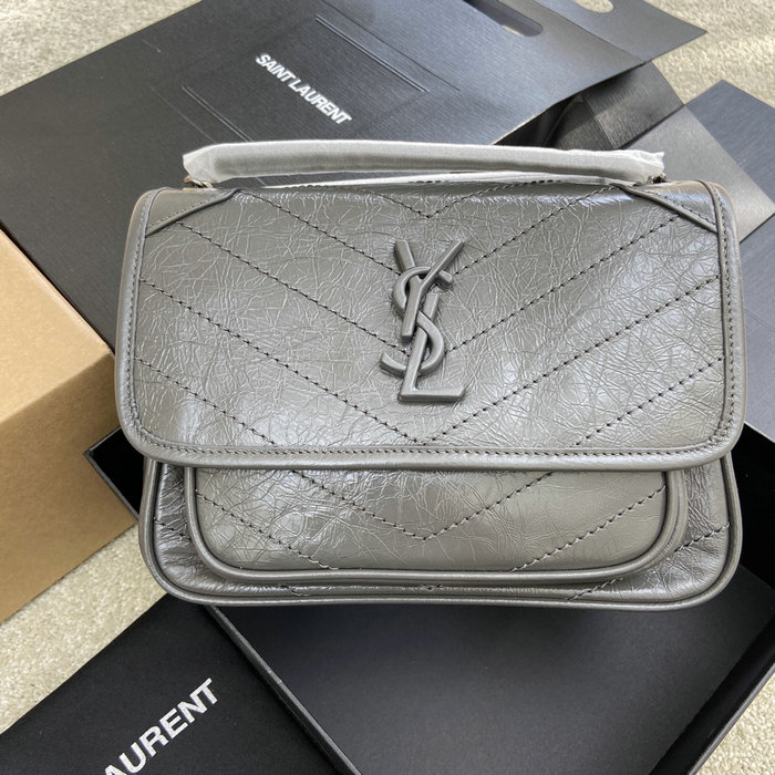 Saint Laurent Small Niki Bag Dark Grey 498892