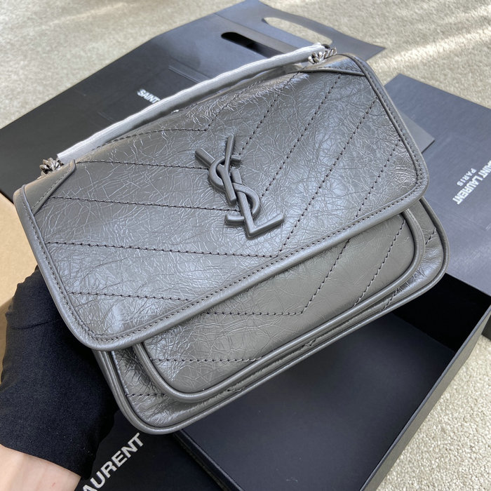 Saint Laurent Small Niki Bag Dark Grey 498892