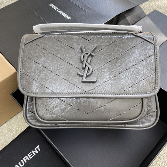 Saint Laurent Small Niki Bag Dark Grey 498892