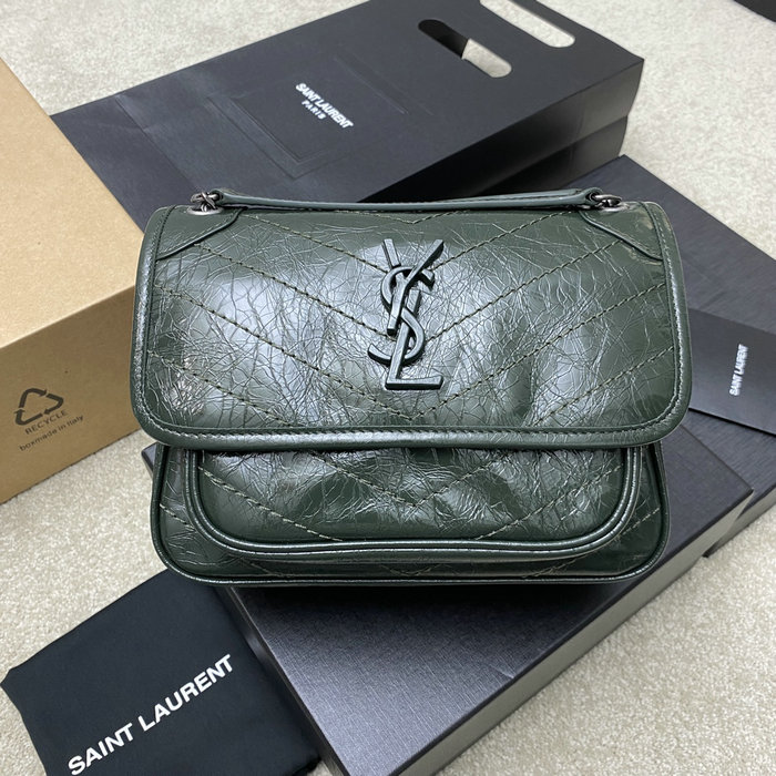 Saint Laurent Small Niki Bag Green 498892