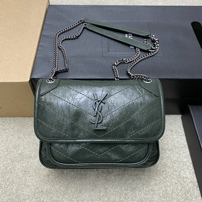 Saint Laurent Small Niki Bag Green 498892