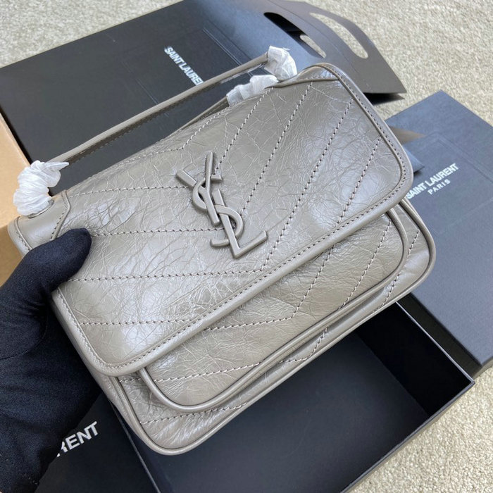 Saint Laurent Small Niki Bag Grey 498892