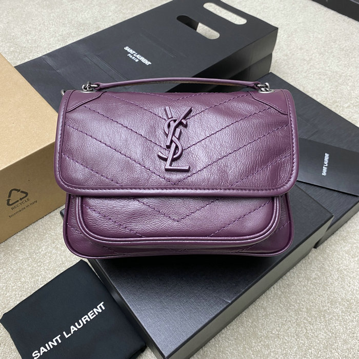 Saint Laurent Small Niki Bag Purple 498892