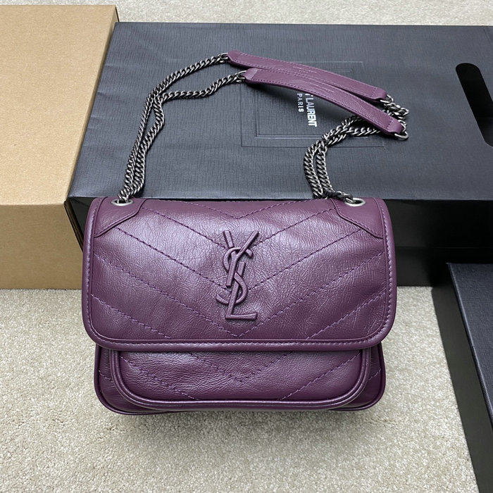 Saint Laurent Small Niki Bag Purple 498892