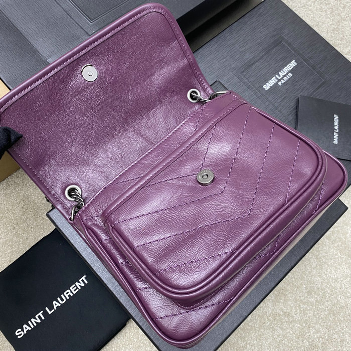 Saint Laurent Small Niki Bag Purple 498892