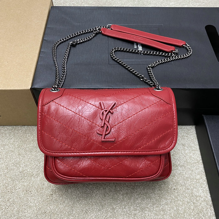 Saint Laurent Small Niki Bag Red 498892