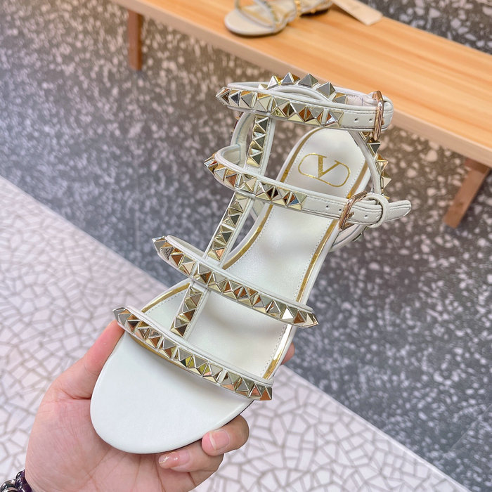 Valentino Garavani Rockstud Sandals White SNV073004