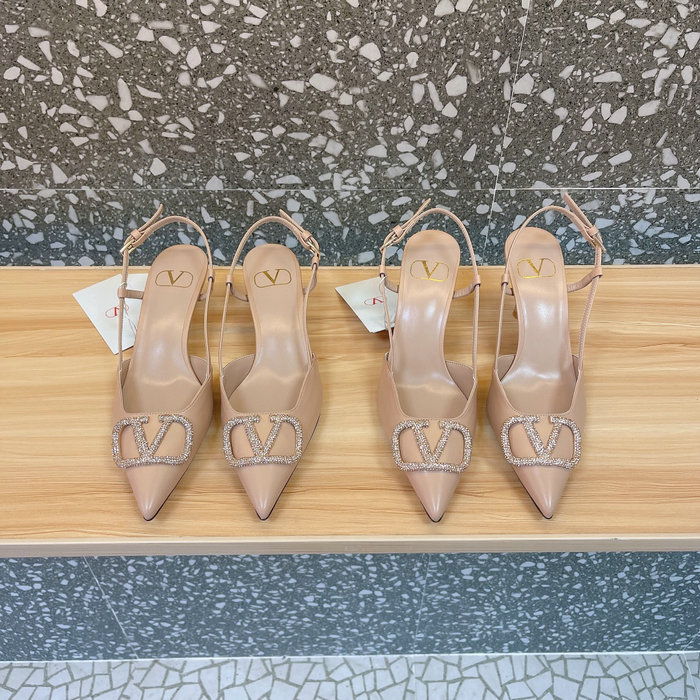 Valentino Slingback Pumps Nude SNV073005