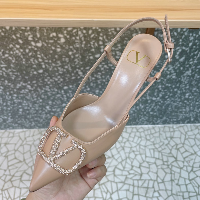 Valentino Slingback Pumps Nude SNV073005