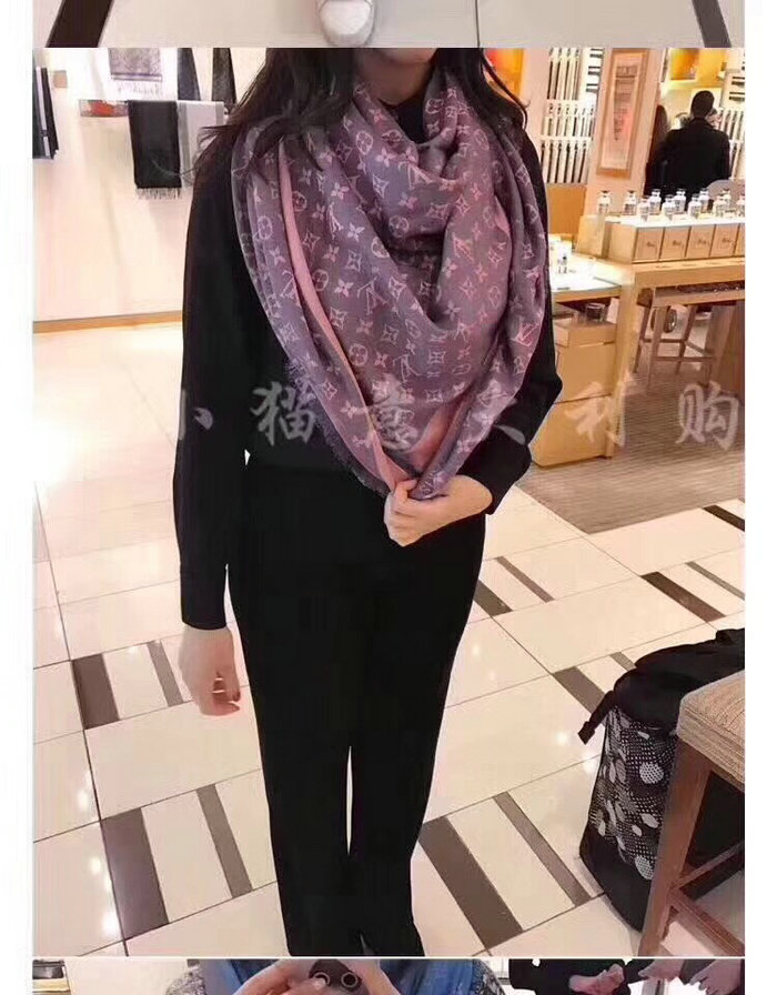 Louis Vuitton Monogram Denim Shawl LS080808