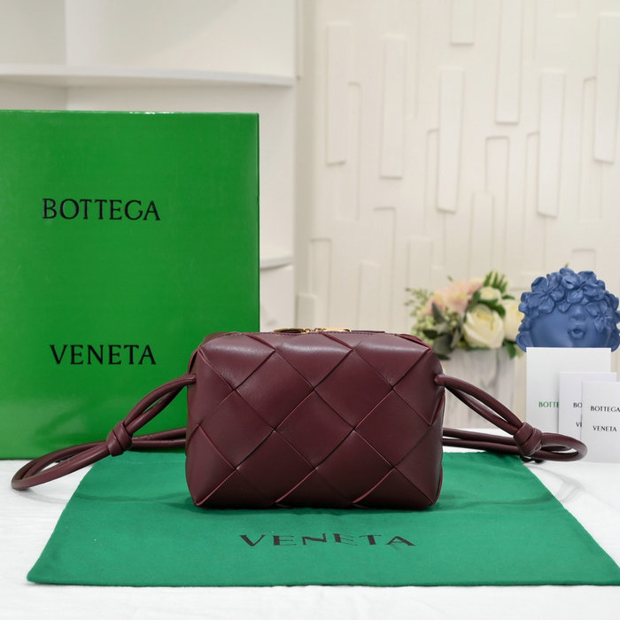 Bottega Veneta Small Cassette Camera Bag Bordeaux 6600