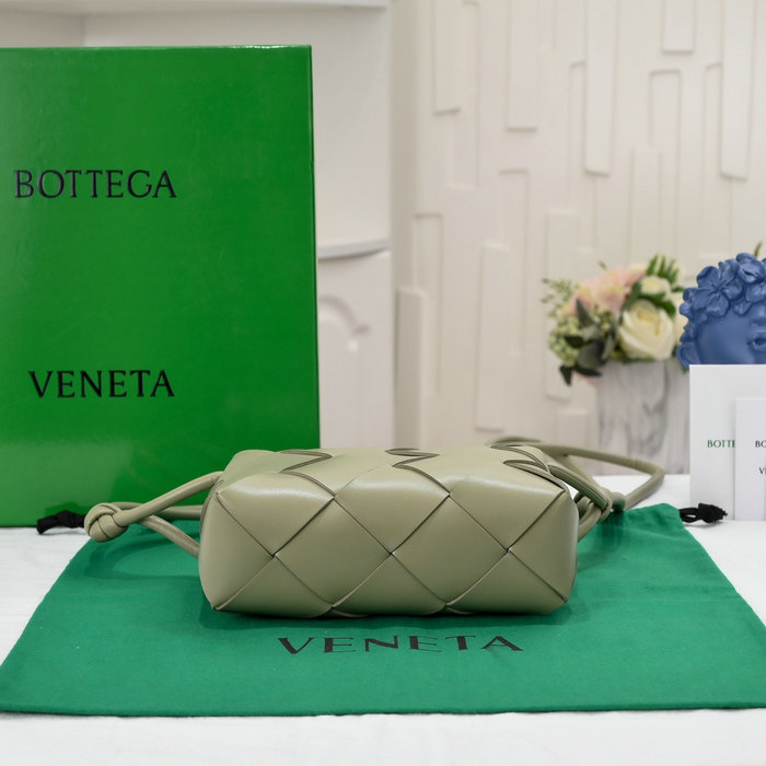 Bottega Veneta Small Cassette Camera Bag Travertine 6600