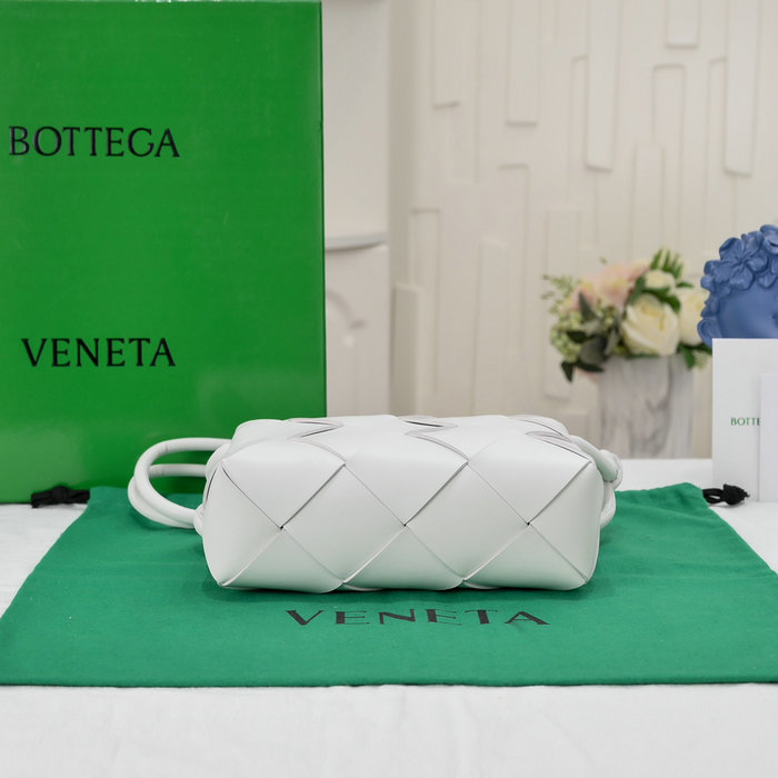 Bottega Veneta Small Cassette Camera Bag White 6600