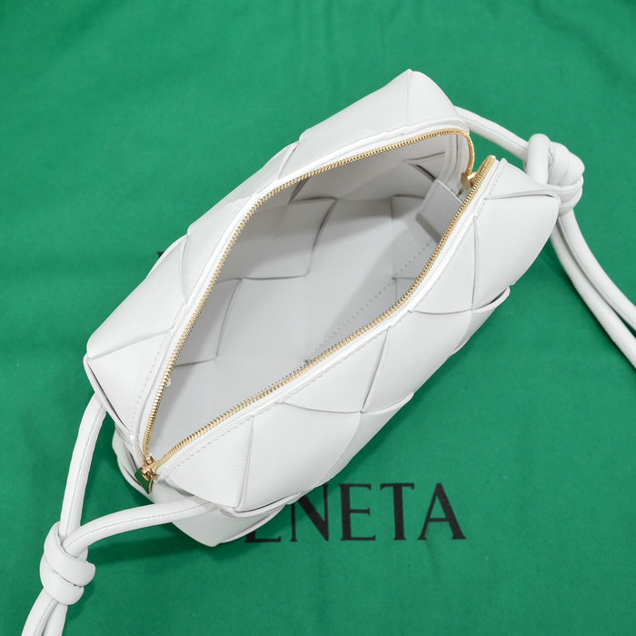 Bottega Veneta Small Cassette Camera Bag White 6600