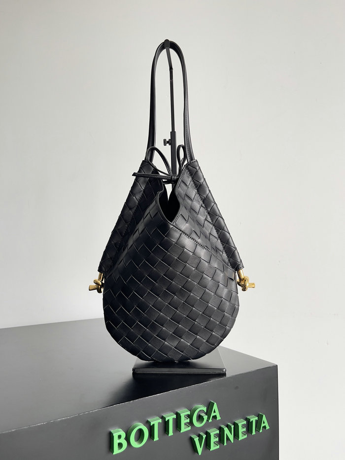 Bottega Veneta Small Solstice Shoulder Bag Black B740898