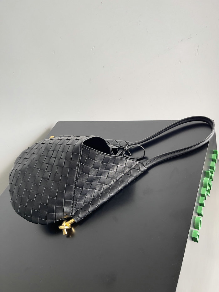 Bottega Veneta Small Solstice Shoulder Bag Black B740898