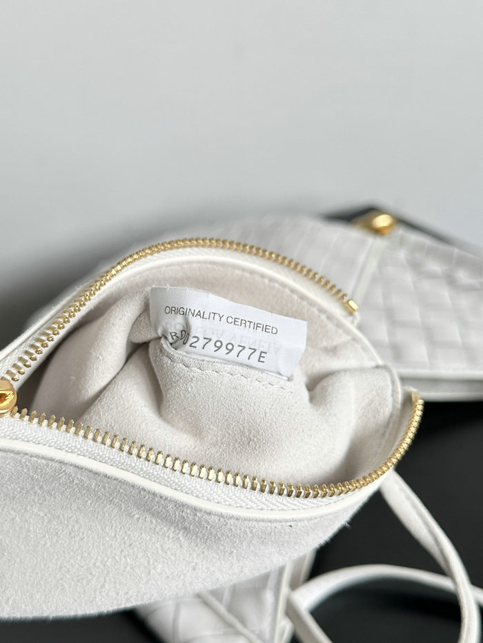 Bottega Veneta Small Solstice Shoulder Bag White B740898