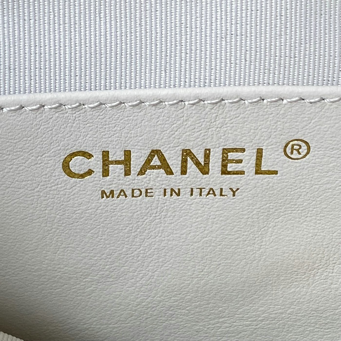 Chanel Calfskin Small Backpack White AS4275