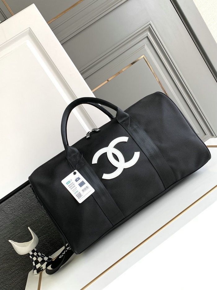 Chanel Travel Duffle Bag White AS3533