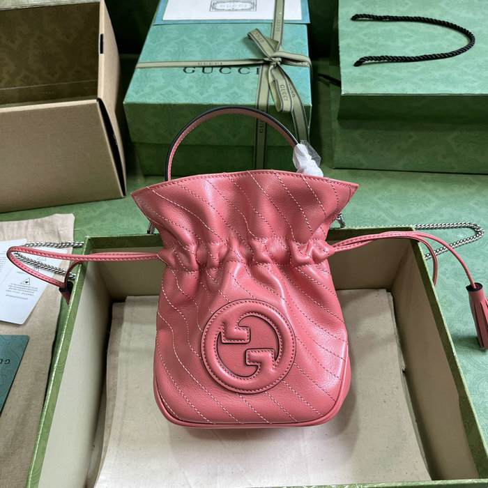 Gucci Blondie Mini Bucket Bag Pink 760313