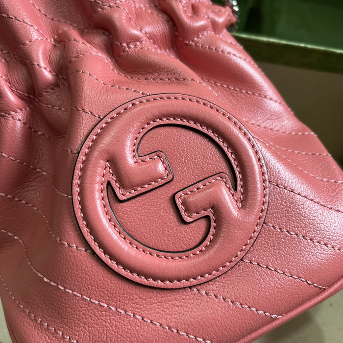 Gucci Blondie Mini Bucket Bag Pink 760313