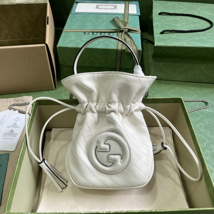 Gucci Blondie Mini Bucket Bag White 760313