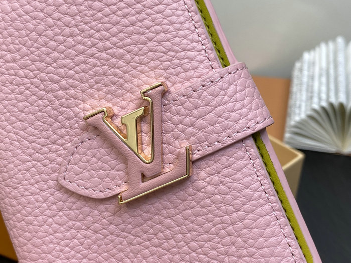 LV Vertical Compact Wallet Pink M81561