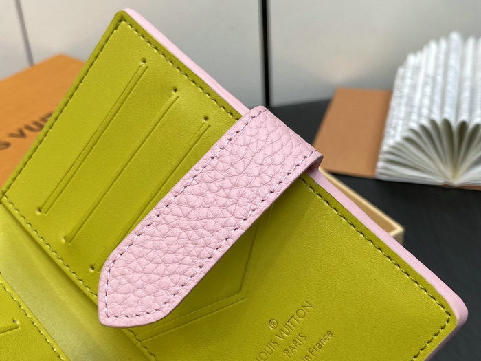 LV Vertical Compact Wallet Pink M81561