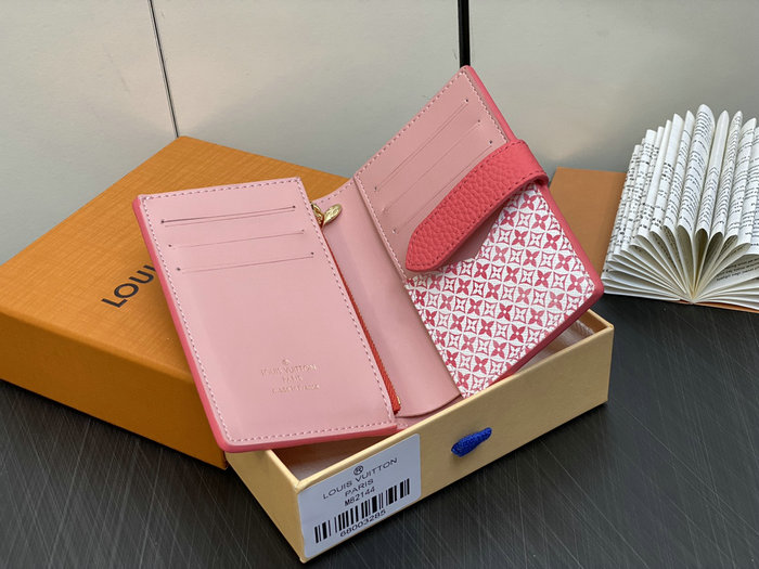 LV Vertical Compact Wallet Rose M81561