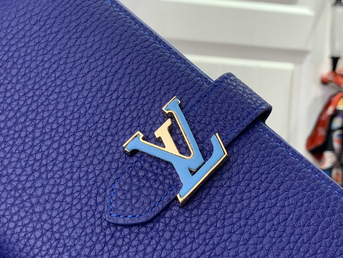 LV Vertical Wallet Blue M81330