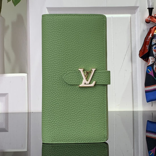 LV Vertical Wallet Green M81330