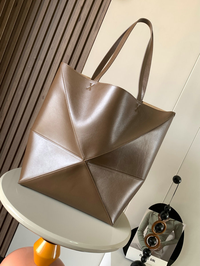 Loewe Large Puzzle Fold Tote Brown L9033