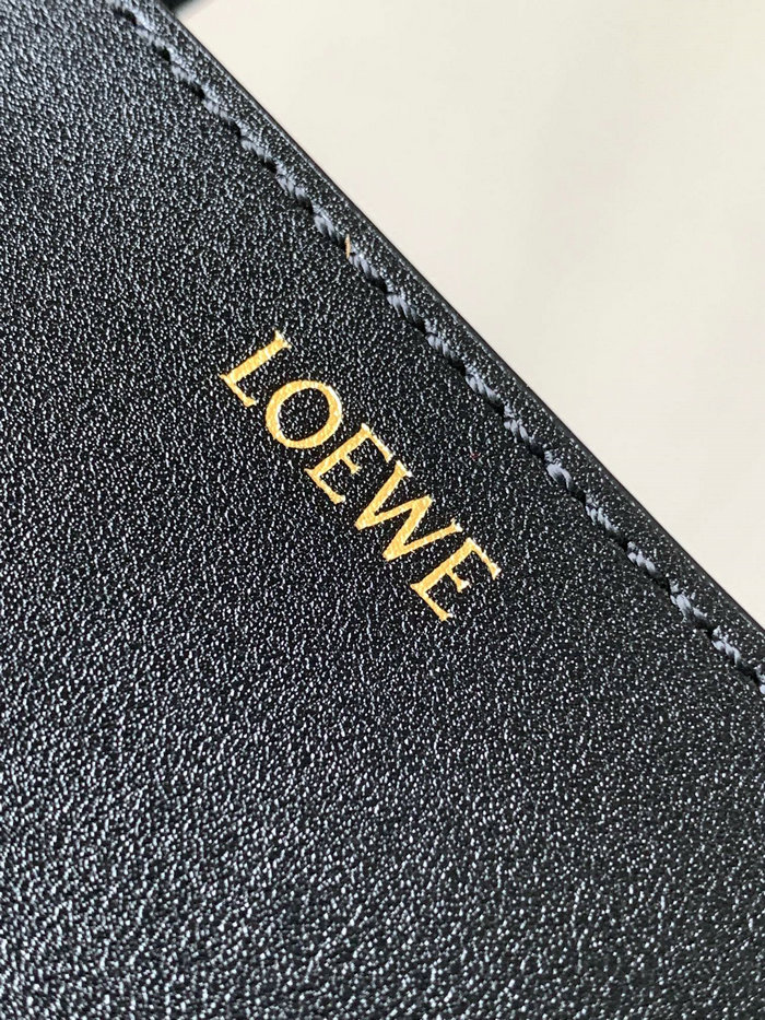 Loewe Mini Puzzle Fold Tote Black L9030