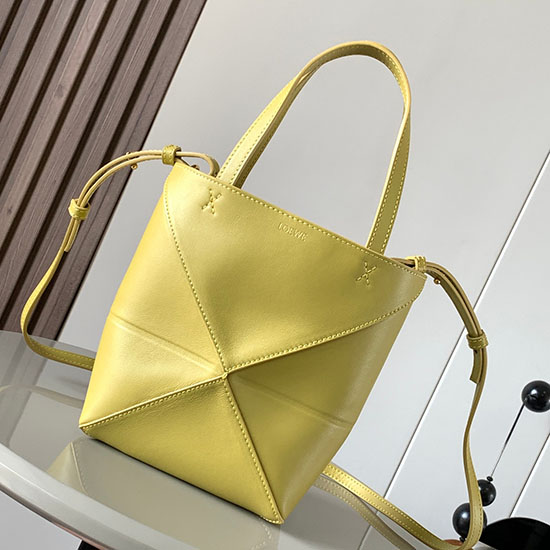 Loewe Mini Puzzle Fold Tote Bright Ochre L9030