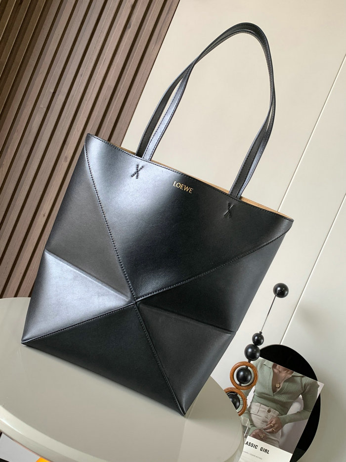 Loewe Puzzle Fold Tote Black L9029