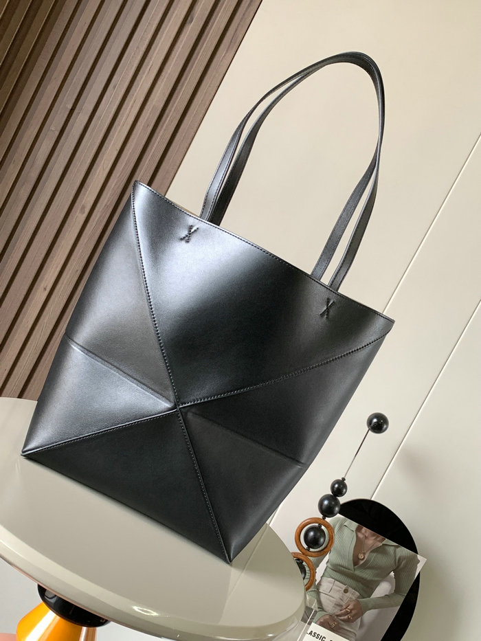 Loewe Puzzle Fold Tote Black L9029